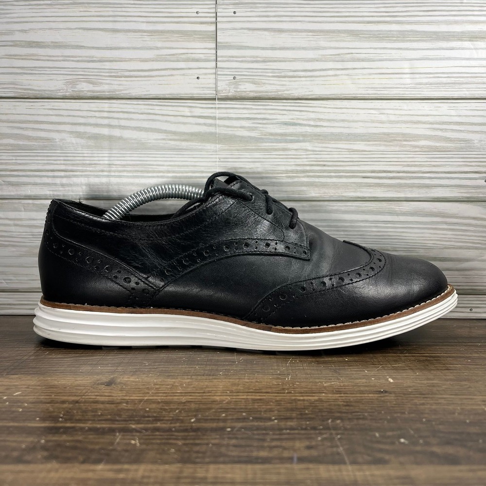 Cole Haan OriginalGrand Wingtip Oxford Women's Black Shoes - Women's 8.5 (B)